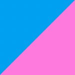 blauw/roze