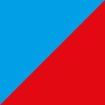 blauw/rood
