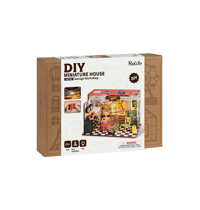 Produktvisualisierung_Modellbau Robotime Garage Workshop DG165 8