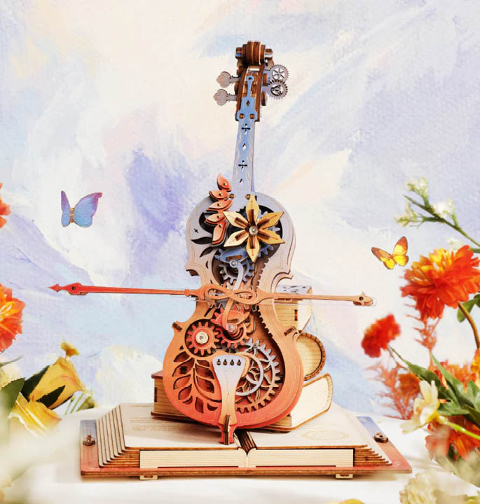 Productvisuals_Modelbouw Robotime Magic Cello - Symphony of Gorgeous Dreams AMK63M 2