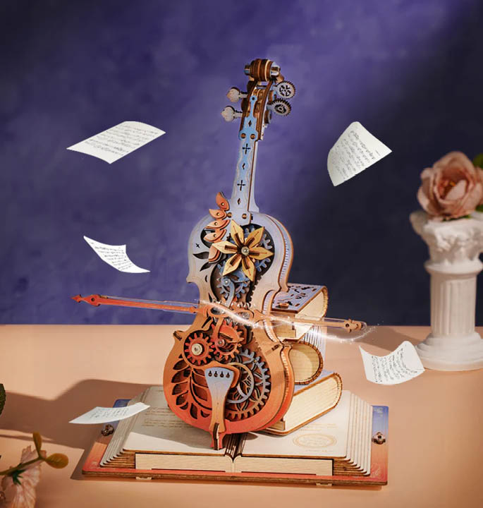 Productvisuals_Modelbouw Robotime Magic Cello - Symphony of Gorgeous Dreams AMK63M 3