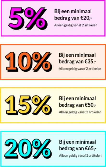 Korting stapel