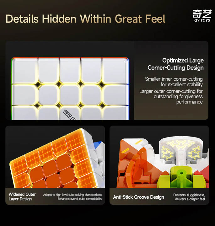 Productvisuals_Speedcubes QiYi Warrior 5x5 Magnetic UV 9