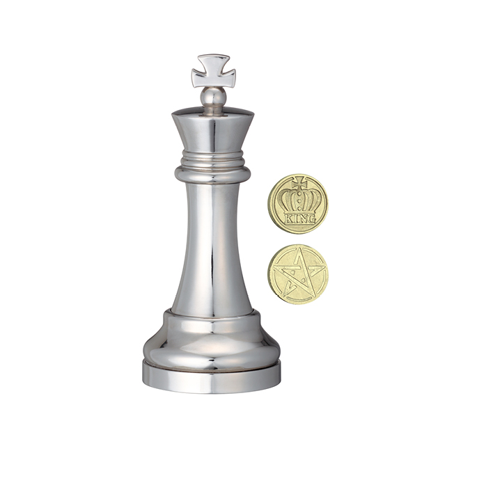 Productvisuals_Breinbrekers-Cast-Puzzle-Chess-King-Zilver