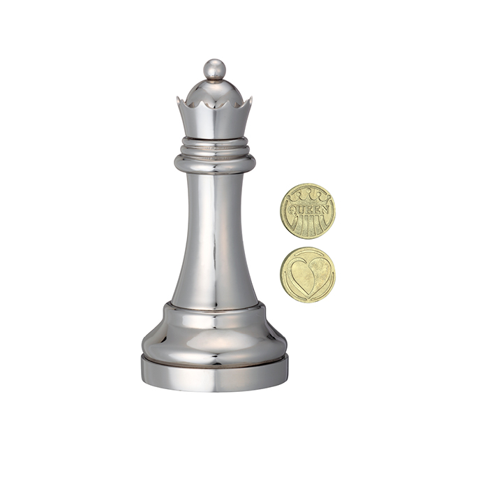Productvisuals_Breinbrekers-Cast-Puzzle-Chess-Queen-Zilver