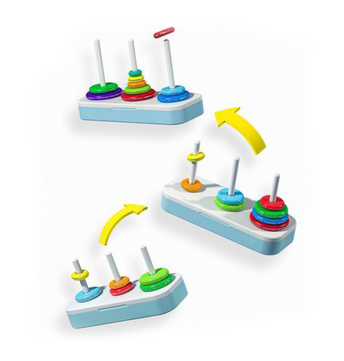 Productvisuals_Breinbrekers-QiYi-Rainbow-Tower-of-Hanoi-10-towers2-1
