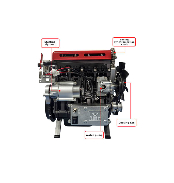 Productvisuals_Modelbouw-Teching-Turbocharge-4-cylinder-engine-black-DM111-