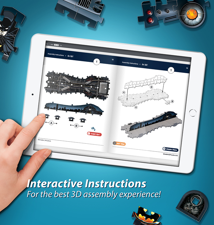 Productvisuals_Puzzels-Wrebbit-3D-Batmobile-9-1