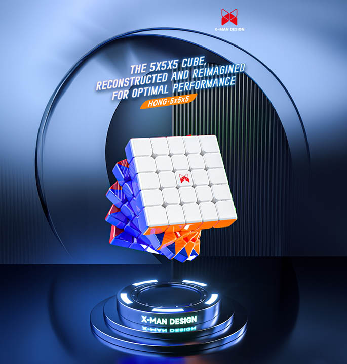 Productvisuals_Speedcubes-QiYi-XMD-Hong-5x5-UV-versie-2