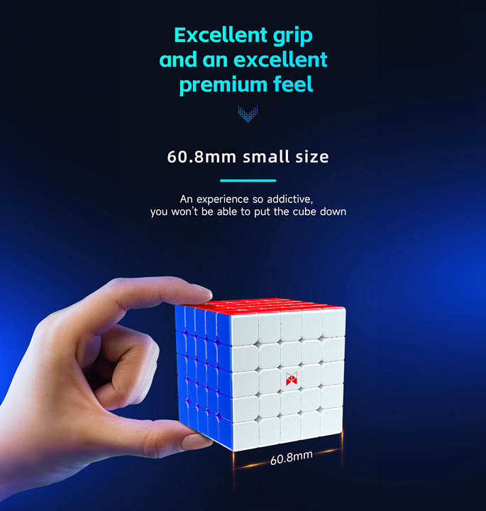 Productvisuals_Speedcubes-QiYi-XMD-Hong-5x5-UV-versie-5
