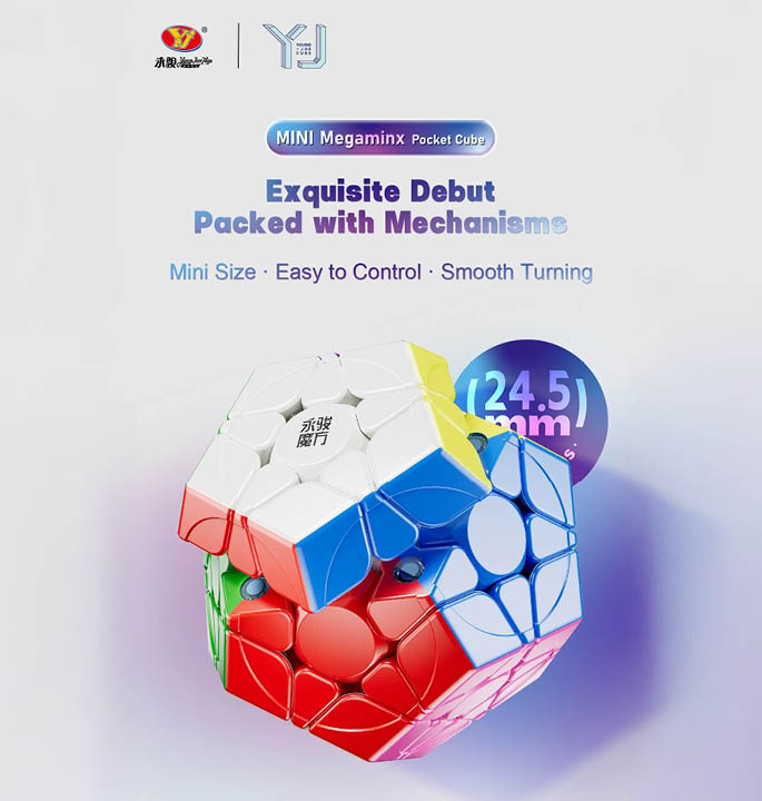 Productvisuals_Speedcubes YJ Pocket Cube mini Megaminx Ball Core 6
