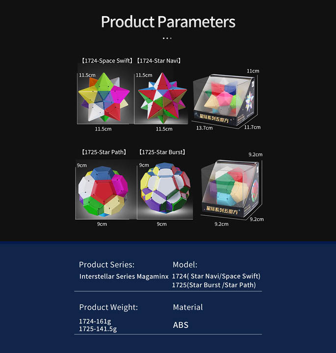 Productvisuals_Speedcubes-Yuxin-Interstellar-Series-Magaminx-Star-Burst-7