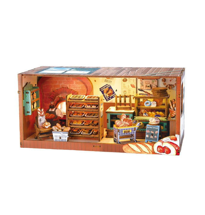 Productvisuals_Modelbouw 3D Wooden Puzzle Miniatuur Ambachtelijke Bakkerij