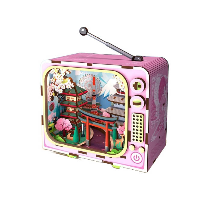 Productvisuals_Modelbouw 3D Wooden Puzzle My City – Onder de Fuji