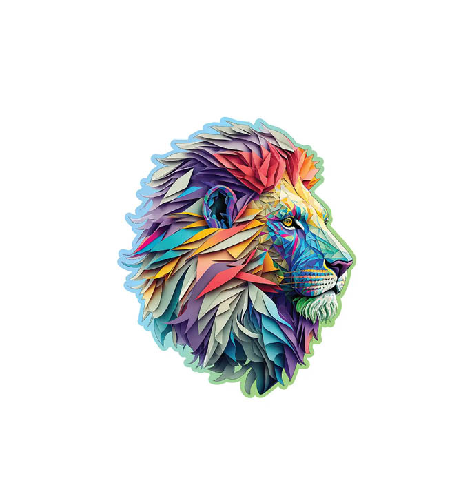 Productvisuals_Puzzels Wooden City Modern Lion 250