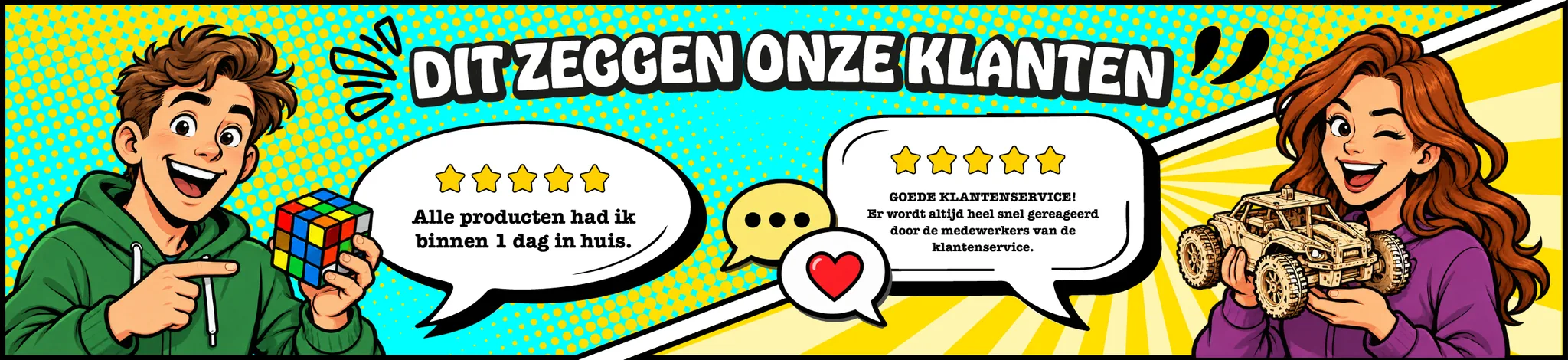 Dit zeggen onze klanten over Speedcube