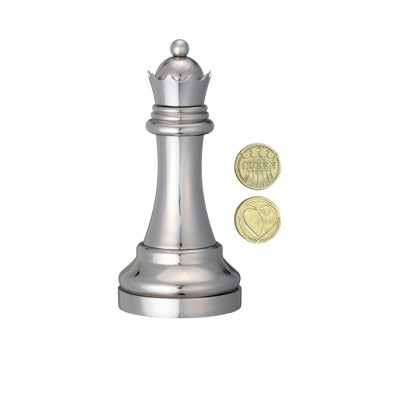 Productvisuals_Breinbrekers-Cast-Puzzle-Chess-Queen-Zilver