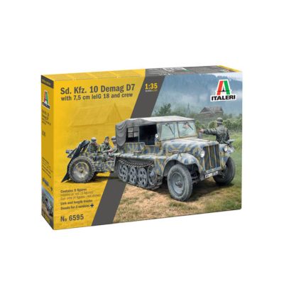 Productvisuals_Modelbouw Italeri Sd. Kfz. 10 Demag D7 with IeIG 18 and Crew