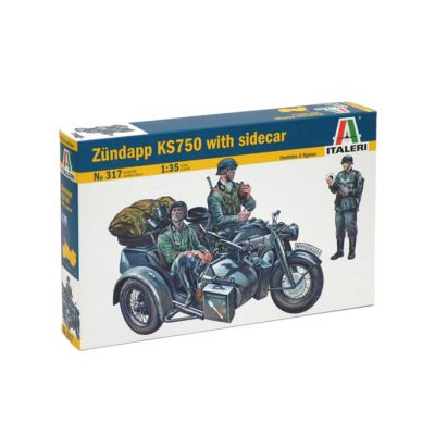 Productvisuals_Modelbouw Italeri Zündapp KS750 With Sidecar