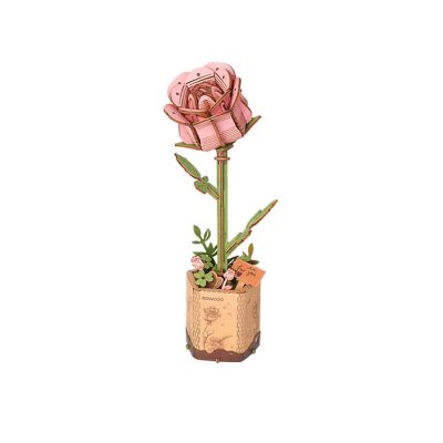 Productvisuals_Modelbouw Robotime Pink Rose TW041