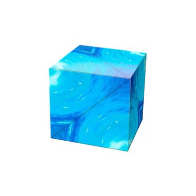 Productvisuals_Speedcubes MoYu Magnetic Folding Fidget Cube - Blauw